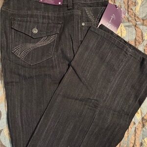 Gloria Vanderbilt Dark Gray Boot Cut Jeans